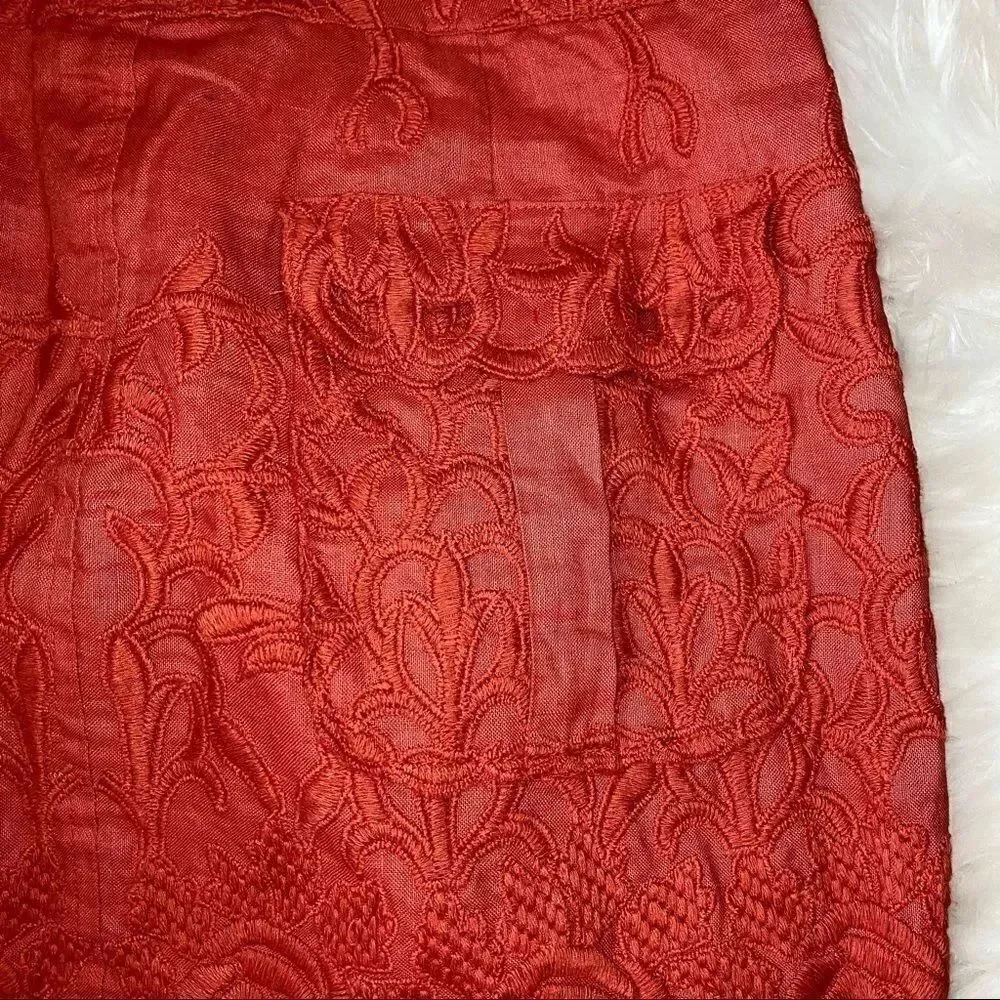 Anthropologie Yoanna Baraschi Tomato Picking Skirt